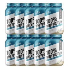 Kit 10X 100% Whey Protein - 900g Baunilha - Shark Pro