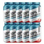 Kit 10X 100% Whey Protein - 900g Morango - Shark Pro