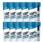 Kit 10X 100% Whey Protein - 900g Refil Chocolate Branco - Shark Pro
