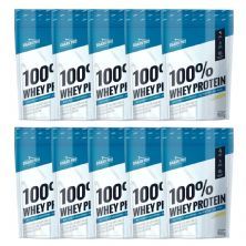 Kit 10X 100% Whey Protein - 900g Refil Leitinho - Shark Pro