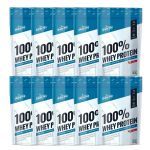 Kit 10X 100% Whey Protein - 900g Refil Morango - Shark Pro