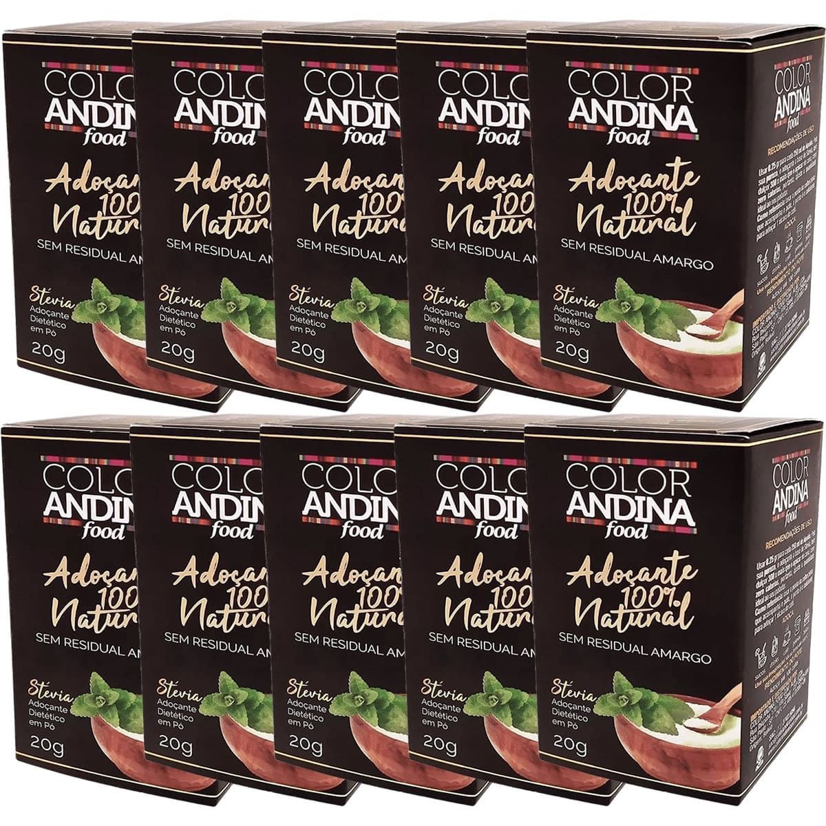 Kit 10X Ado�ante 100% Natural - 20g - Color Andina