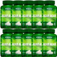 Kit 10X Agar Agar 500mg - 60C�psulas - Herbamed