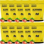 Kit 10X Albumina - 420g Refil Morango - Naturovos