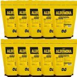 Kit 10X Albumina Refil - 1000g Natural - Naturovos