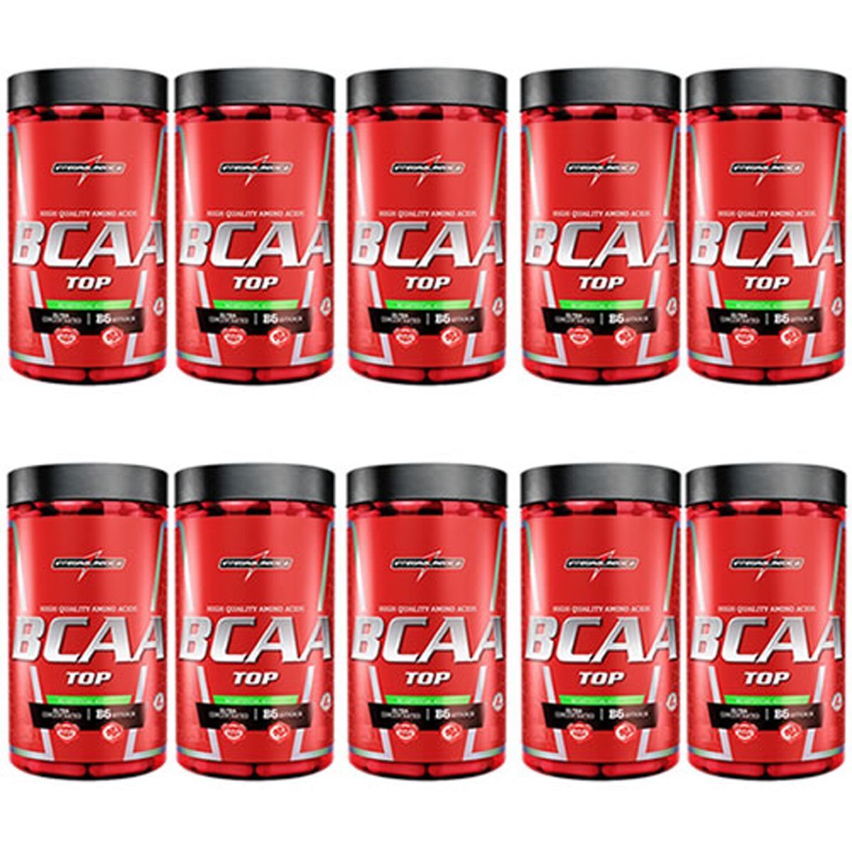 Kit 10X Amino BCAA TOP  - 120 C�psulas - IntegralM�dica