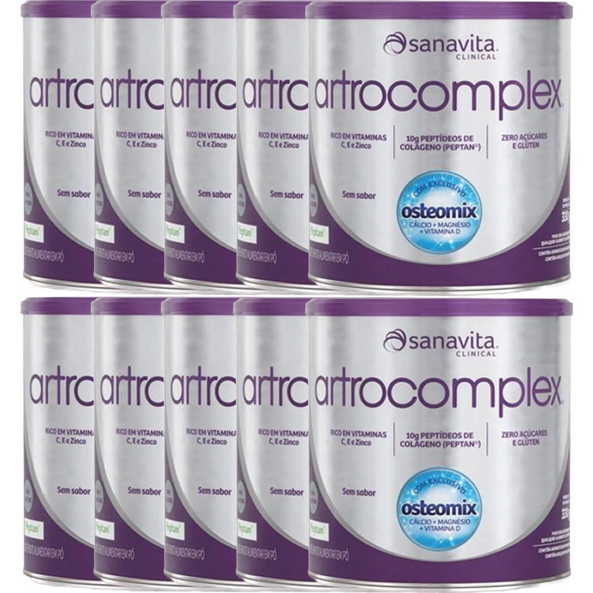 Kit 10X Artrocomplex - 330g Original - Sanavita