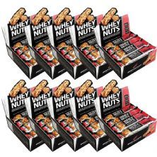 Kit 10X Barra de Castanhas Whey Nuts - 12 Unidades 30g - BodyAction