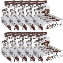 Kit 10X Barra Proto Bar - 8 Unidades de 70g Chocolate Meio Amargo com Nibs de Cacau - Nutrata