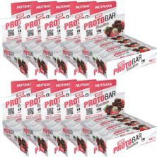Kit 10X Barra Proto Bar - 8 Unidades de 70g Sensations Chocolate e Morango - Nutrata