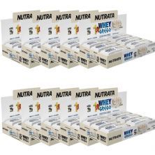 Kit 10X Barra Whey Grego Bar - 12 Unidades de 40g Beijinho - Nutrata