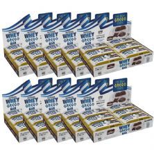 Kit 10X Barra Whey Grego Bar - 12 Unidades de 40g Brigadeiro - Nutrata