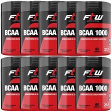 Kit 10X Bcaa 1000 2:1:1 - 60 C�psulas - FTW