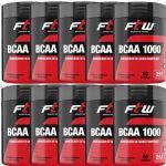 Kit 10X Bcaa 1000 2:1:1 - 60 C�psulas - FTW