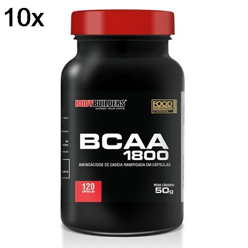 Kit 10X BCAA 1800 - 120 C�psulas - BodyBuilders