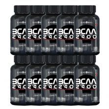 Kit 10X BCAA 2400 Caveira Preta - 100 Tabletes  - Black Skull