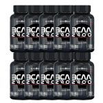 Kit 10X BCAA 2400 Caveira Preta - 100 Tabletes  - Black Skull