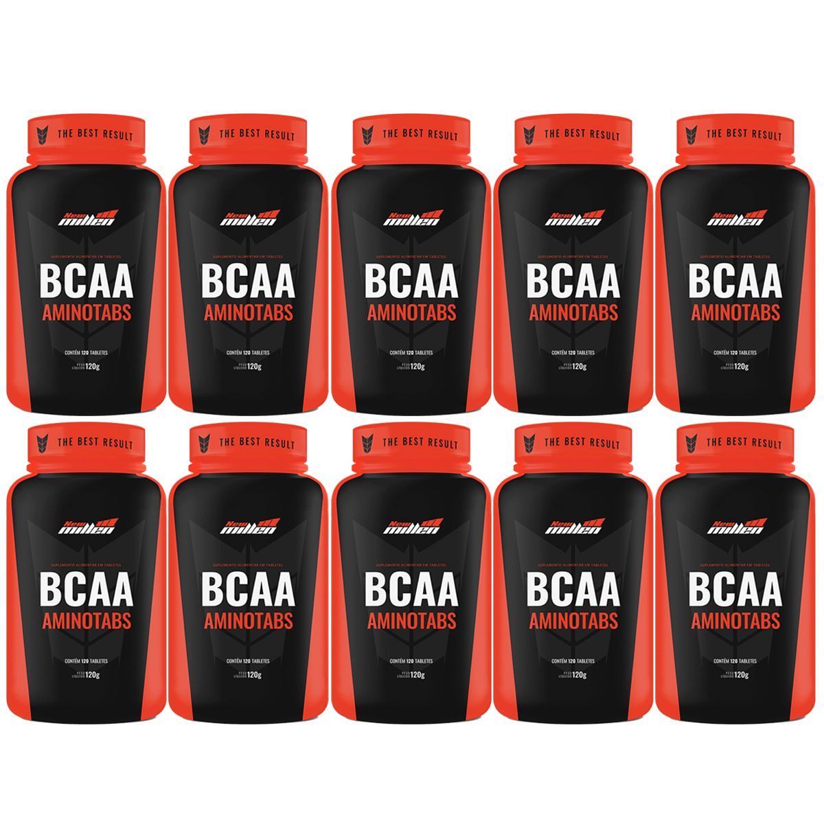 Kit 10X Bcaa Premium - 120 Tabletes - New Millen