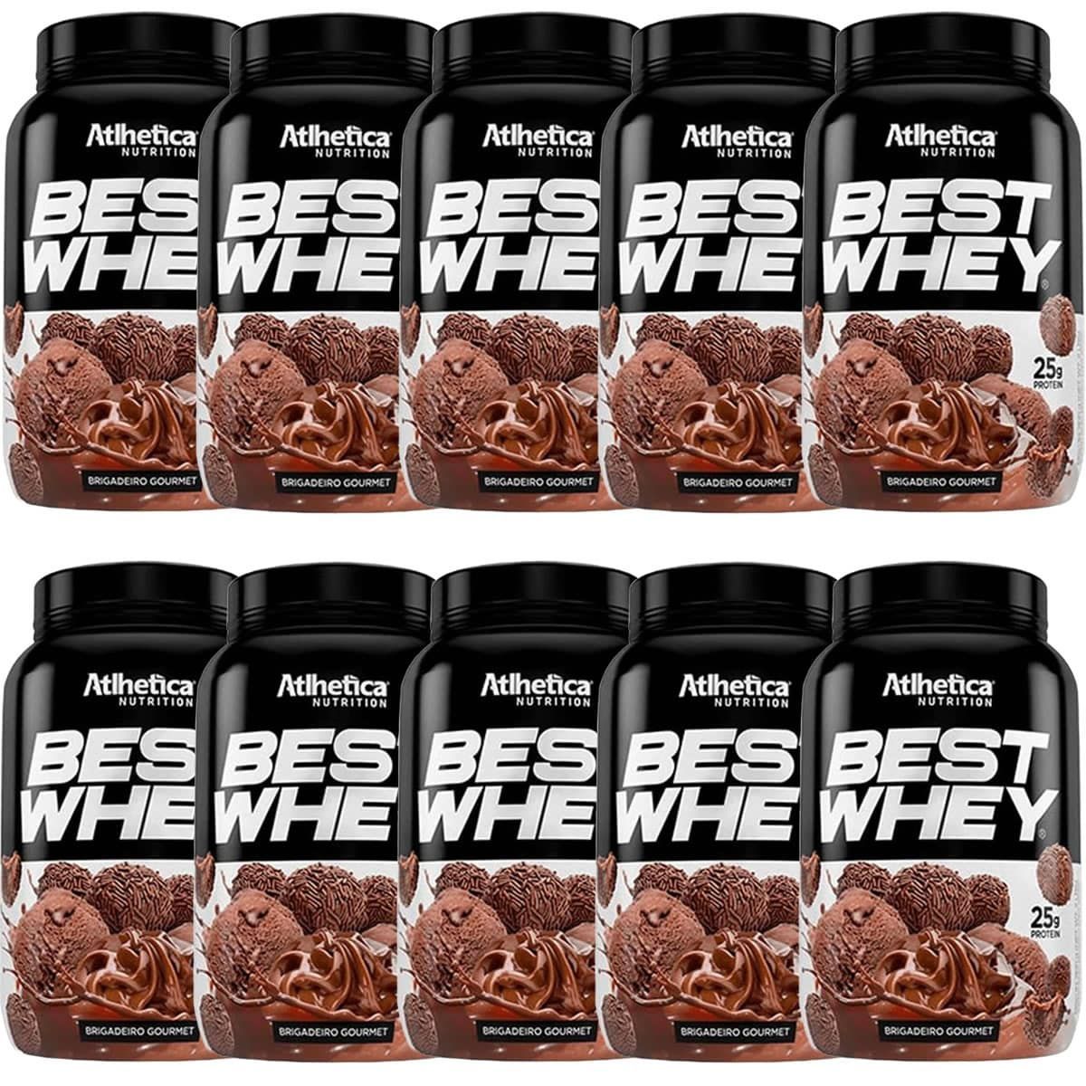 Kit 10X Best Whey - 900g Brigadeiro Gourmet - Atlhetica Nutrition