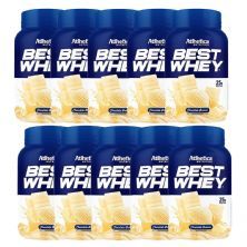 Kit 10X Best Whey - 900g Chocolate Branco - Atlhetica Nutrition