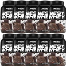 Kit 10X Best Whey - 900g Double Chocolate - Atlhetica Nutrition