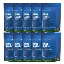 Kit 10X Blue Calm Magnesium Supplement - Refil 350g Lim�o e Maracuj� - Pura Vida