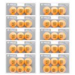 Kit 10X Bola T�nis de Mesa 3 Estrela - 6 Unidades Laranja - Vollo Sports