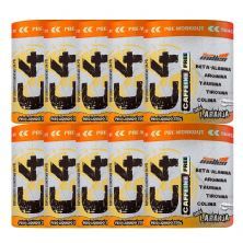 Kit 10X C4 Caffeine Free com Colina - 220g Laranja - New Millen