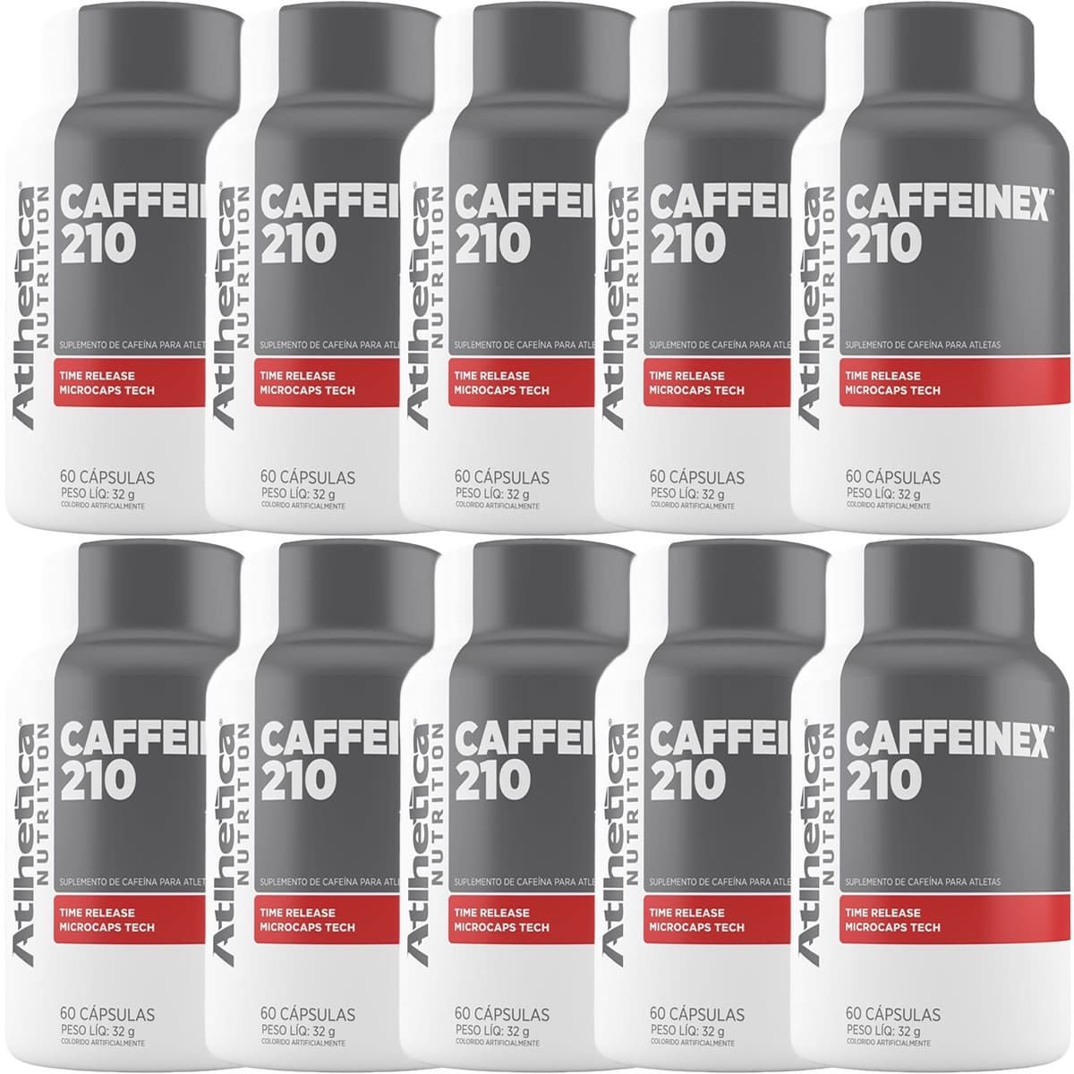 Kit 10X Caffeinex 210 - 60 C�psulas - Atl�tica Nutrition