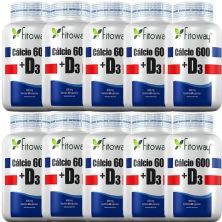 Kit 10X Calcio 600 + D3 - 60 C�psulas - Fitoway