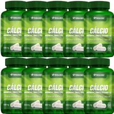 Kit 10X Calcio, Magnesio, Zinco E. Vit D3 600mg 60cps - Herbamed