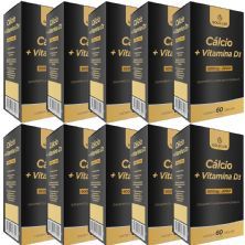 Kit 10X C�lcio + Vitamina D3 - 60 C�psulas - Gold Lab