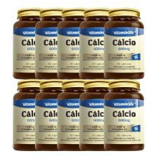 Kit 10X C�lcio + Vitamina D3 - 60 C�psulas - VitaminLife