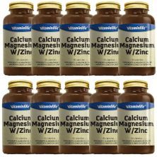 Kit 10X Calcium, Magnesium W/Zinc - 90 c�psulas - Vitaminlife