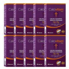 Kit 10X Calcivitam 600mg 60 C�psulas - Herbamed