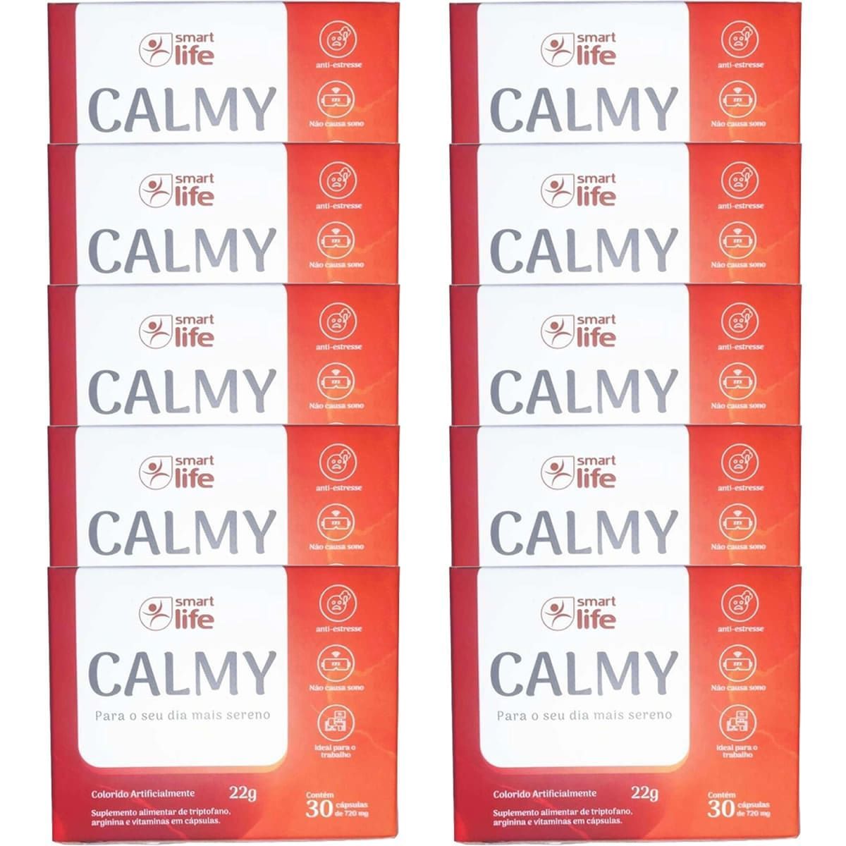 Kit 10X Calmy - 30 C�psulas - Smart Life