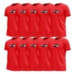 Kit 10X Camiseta Ftw Poliester - Vermelha Tamanho G - FTW