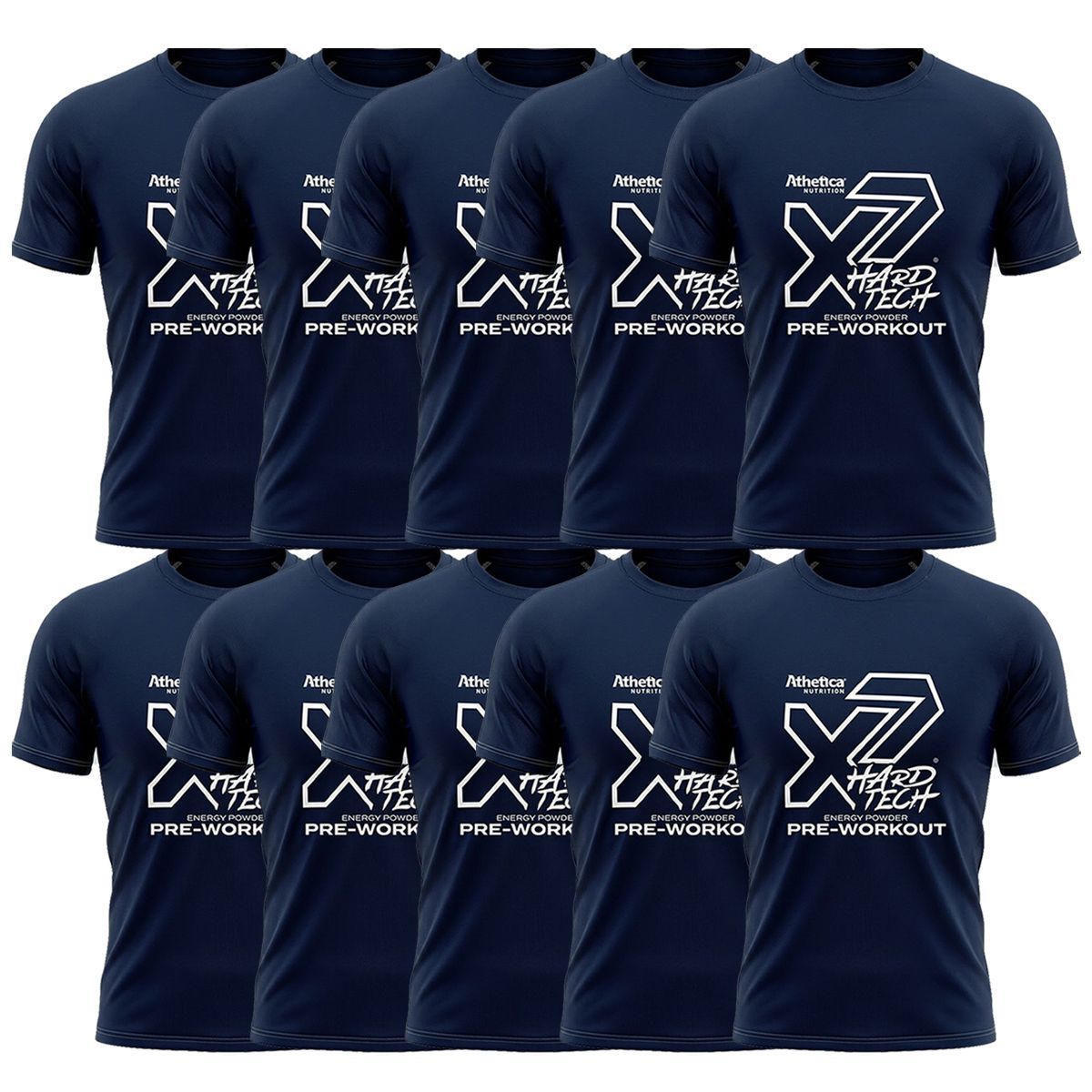 Kit 10X Camiseta x7 - Masculina G - Atlhetica Nutrition
