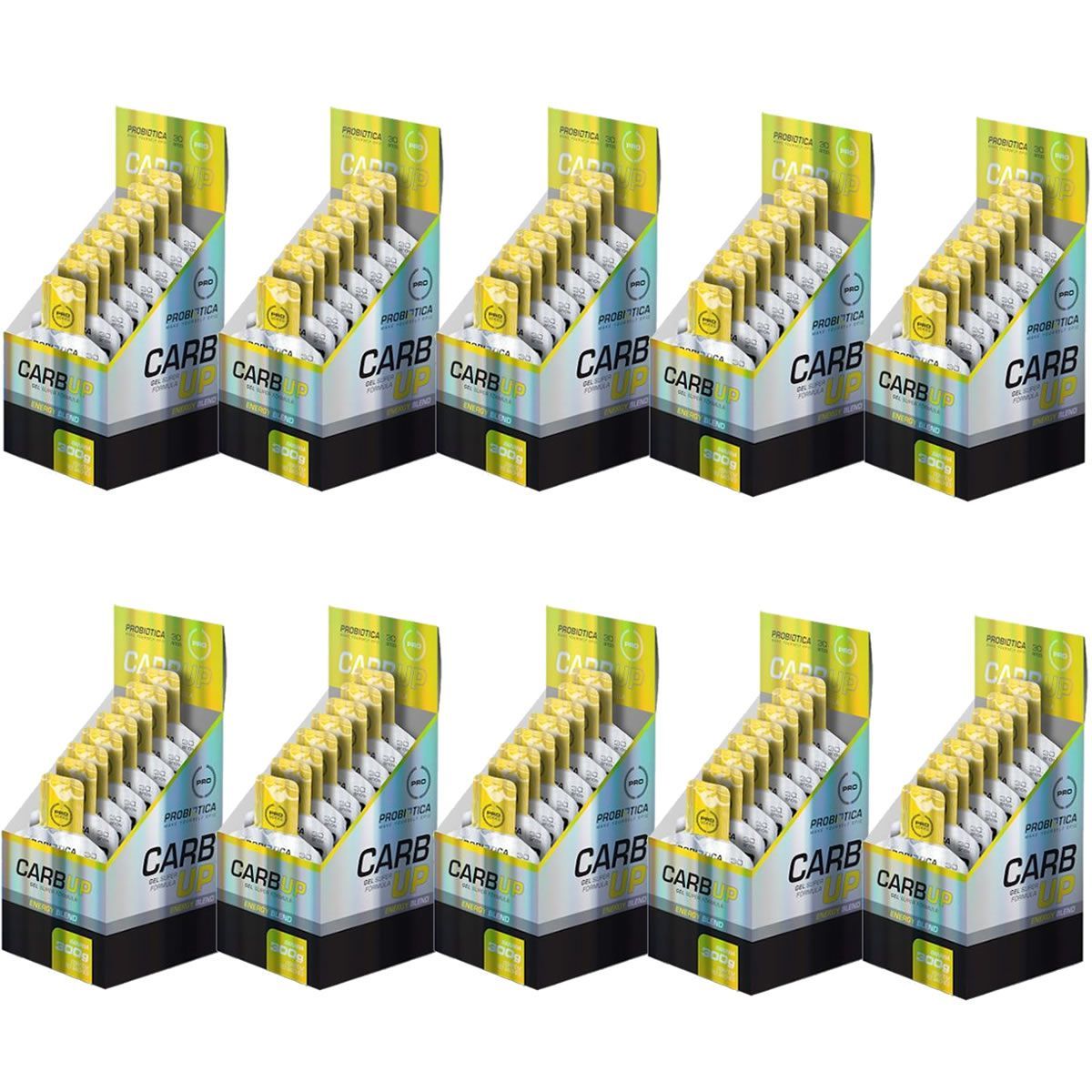 Kit 10X Carb UP Gel Super F�rmula - 10 Sach�s 30g Baunilha- Probi�tica