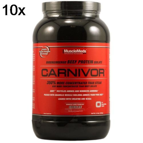 Kit 10X Carnivor - 980g Chocolate - Musclemeds