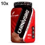 Kit 10X Carnivoro Beef Protein Isolate - 900g Chocolate - BodyAction