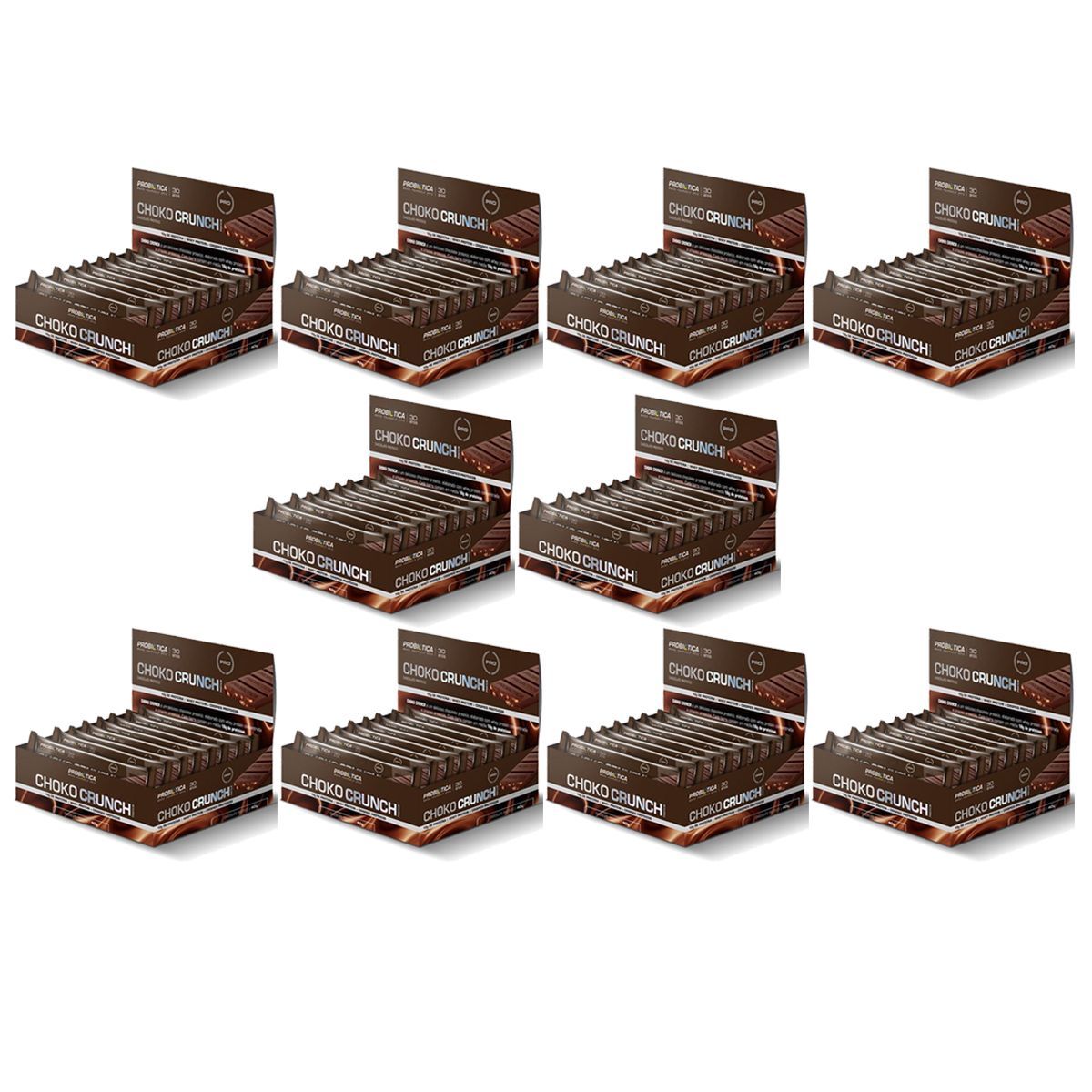 Kit 10X Choko Crunch - 12 Unidades 40g Chocolate - Probi�tica