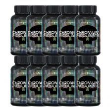 Kit 10X Chromium Picolinate - 200 Tablets - Black Skull