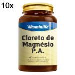 Kit 10X Cloreto de Magn�sio P.A - 60 Comprimidos - Vitaminlife