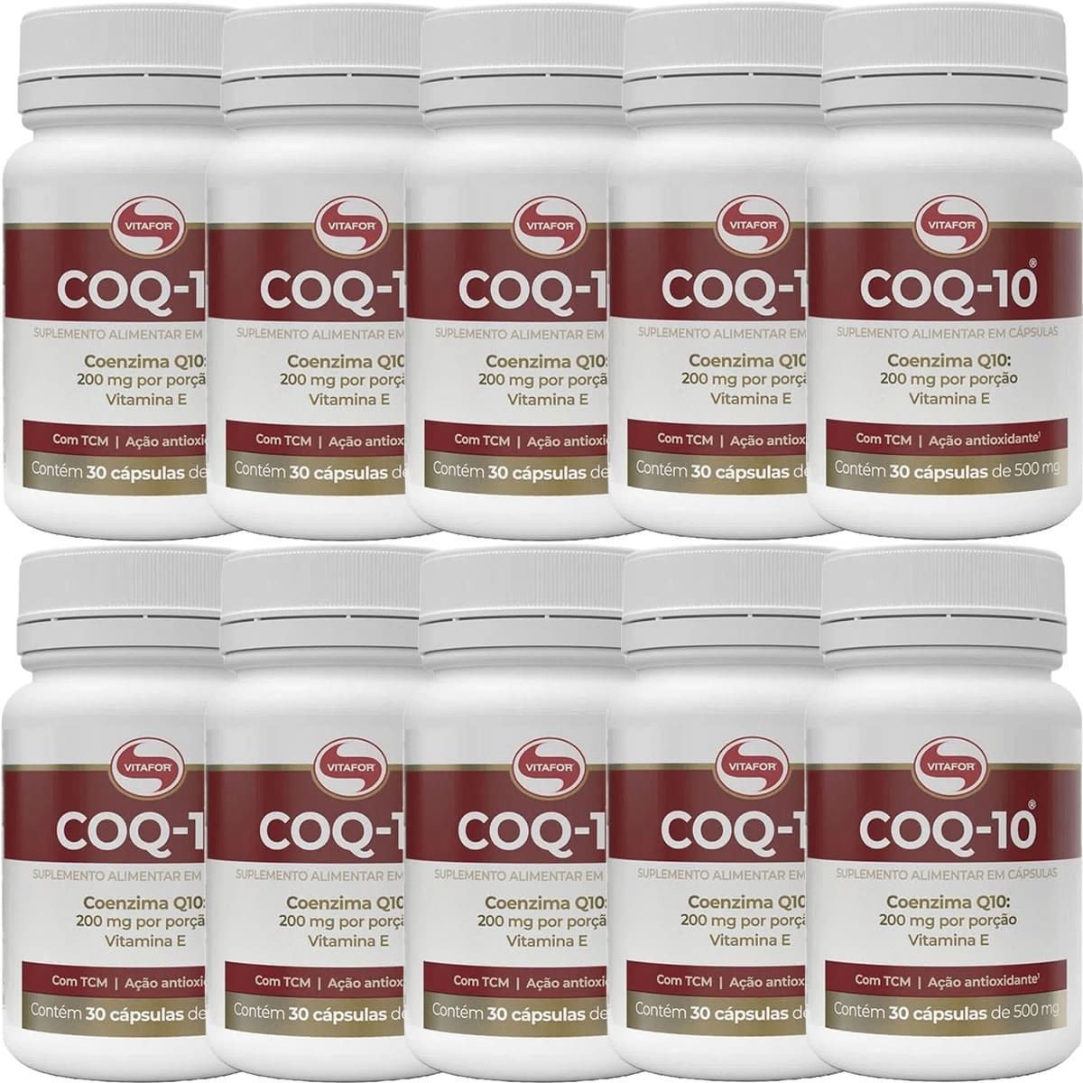 Kit 10X Coenzima COQ-10 - 30 C�psulas - Vitafor