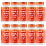 Kit 10X Coenzima Q10 100mg + �mega 3 Vitamina E - 60 C�psulas - Bigens