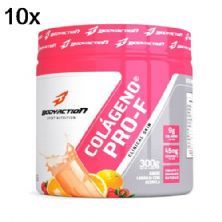 Kit 10X Col�geno Hidrolisado Clinical Skin - 300g Laranja com Acerola - BodyAction