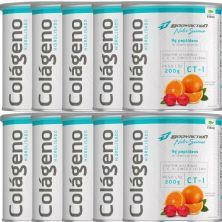 Kit 10X Col�geno Hidrolisado Nutri Science - 200g Laranja com Acerola - BodyAction