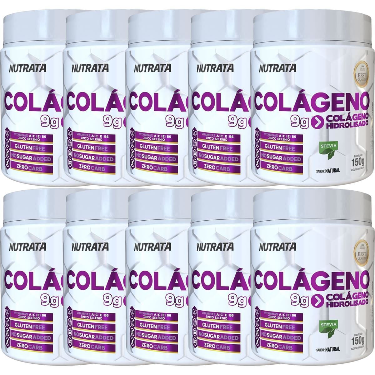 Kit 10X Col�geno Only Women - 150g Natural - Nutrata