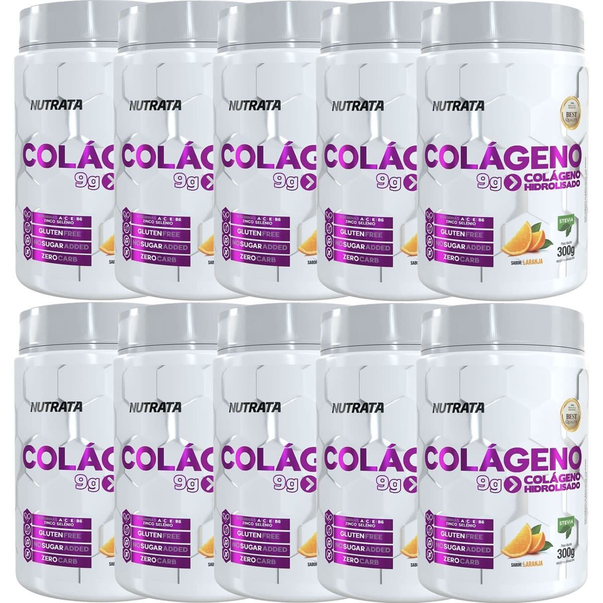 Kit 10X Col�geno Only Women - 300g Laranja - Nutrata